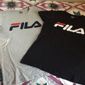 2 Fila tees size medium